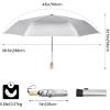 imageG4Free UPF 50 UV Protection Travel Sun Umbrella Compact 42 Inch Small UV Blocking SPF Umbrella Auto Open CloseBlack
