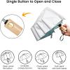 imageG4Free UPF 50 UV Protection Travel Sun Umbrella Compact 42 Inch Small UV Blocking SPF Umbrella Auto Open CloseLake Blue