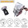 imageG4Free UPF 50 UV Protection Travel Umbrella 4246 Inch Windproof Silver Coating Sun Blocking UmbrellaSilverPink