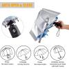 imageG4Free UPF 50 UV Protection Travel Umbrella 4246 Inch Windproof Silver Coating Sun Blocking UmbrellaSilverSky Blue