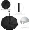 imageG4Free UPF 50 Universal Clamp On Umbrella Adjustable Outdoor UV Protection Beach Chair Umbrella for Strollers Wheelchairs Patio Chairs and Golf CartsBlack