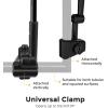 imageG4Free UPF 50 Universal Clamp On Umbrella Adjustable Outdoor UV Protection Beach Chair Umbrella for Strollers Wheelchairs Patio Chairs and Golf CartsBlack