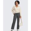imageG4Free Wide Leg Sweatpants Women Drawstring Waist Fleece Lined Yoga Pants with Pockets for WinterDark Gray