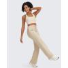 imageG4Free Wide Leg Sweatpants Women Drawstring Waist Fleece Lined Yoga Pants with Pockets for WinterKhaki