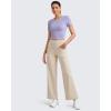 imageG4Free Workout Shirts Women Slim Fit Athletic Gym Work Out Tops Crop Short Sleeve Basic Yoga Tshirts Casual SummerLavender