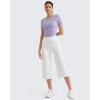 imageG4Free Workout Shirts Women Slim Fit Athletic Gym Work Out Tops Crop Short Sleeve Basic Yoga Tshirts Casual SummerLavender