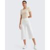 imageG4Free Workout Shirts Women Slim Fit Athletic Gym Work Out Tops Crop Short Sleeve Basic Yoga Tshirts Casual SummerLight Khaki