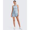 imageG4Free Workout Tank Tops for Women Slim Fitted Racerback Ribbed Athletic Gym Yoga Tanks Summer CasualBlue Willow