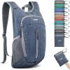 imageG4Free 10L Hiking Backpack Small Travel Hiking Daypack Lightweight Packable Backpack Casual Foldable Shoulder BagDark Blue