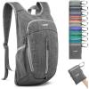 imageG4Free 10L Hiking Backpack Small Travel Hiking Daypack Lightweight Packable Backpack Casual Foldable Shoulder BagDark Grey