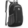 imageG4Free 16L Hiking Daypack Lightweight Packable Small Backpack for Travel Camping Outdoor Men WomenBlack