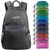 imageG4Free 20L Lightweight Packable Backpack Travel Hiking Daypack Foldable Backpack for Men WomenAblack
