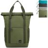 imageG4Free 40L Packable Backpack Waterproof Tote Bag Convertible Large Lightweight Hiking Backpack Travel Casual Daypack for Maen WomenBlackArmy Green