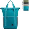 imageG4Free 40L Packable Backpack Waterproof Tote Bag Convertible Large Lightweight Hiking Backpack Travel Casual Daypack for Maen WomenBlackPeacock Blue