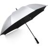 imageG4Free 5462 Inch Windproof UV Protection Golf Umbrella Extra Large Silver Coated Automatic Open Stick Long UmbrellaSilverBlack