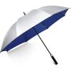 imageG4Free 5462 Inch Windproof UV Protection Golf Umbrella Extra Large Silver Coated Automatic Open Stick Long UmbrellaSilverBlue