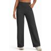 imageG4Free Fleece Lined Pants Women Wide Leg Yoga Pants with Pockets Casual High Waisted Sweatpants 29quot31quot33quotBlack