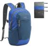 imageG4Free Packable Hiking Backpack 20L Lightweight Foldable Travel Daypack with Thickened Back Panel for Men WomenBlackBlue