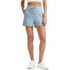 imageG4Free Ribbed Womens Athletic Shorts High Waisted Drawstring Gym Running Shorts with PocketsBlue Willow