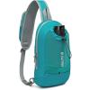 imageG4Free Sling Bag RFID Blocking Lightweight Crossbody Backpack Chest Shoulder Bag for Travel Sports Running HikingTeal Blue