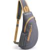 imageG4Free Sling Bags Men and Women Shoulder Backpack Small Crossbody Chest Sling Backpack BlackGrey Yellow