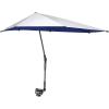 imageG4Free UPF 50 Adjustable Chair Umbrella XL with Universal Clamp UV Protection Sun Shade Umbrella for Beach Chair Stroller Wheelchair Golf Cart Bleacher PatioBlue