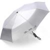 imageG4Free UPF 50 UV Protection Large Travel Umbrella 4246 Inch Auto Open Close Windproof Sun Blocking UmbrellaBlackSilver