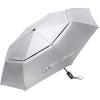 imageG4Free UPF 50 UV Protection Travel Umbrella 4246 Inch Windproof Silver Coating Sun Blocking UmbrellaSilverSky Blue