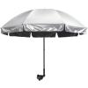 imageG4Free UPF 50 Universal Clamp On Umbrella Adjustable Outdoor UV Protection Beach Chair Umbrella for Strollers Wheelchairs Patio Chairs and Golf CartsBlack