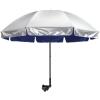 imageG4Free UPF 50 Universal Clamp On Umbrella Adjustable Outdoor UV Protection Beach Chair Umbrella for Strollers Wheelchairs Patio Chairs and Golf CartsBlue