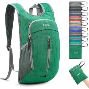 imageG4Free 10L Hiking Backpack Small Travel Hiking Daypack Lightweight Packable Backpack Casual Foldable Shoulder BagGreen