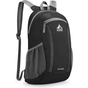 imageG4Free 16L Hiking Daypack Lightweight Packable Small Backpack for Travel Camping Outdoor Men WomenBlack
