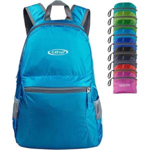imageG4Free 20L Lightweight Packable Backpack Travel Hiking Daypack Foldable Backpack for Men WomenAblue