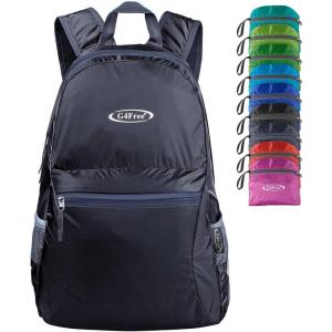 imageG4Free 20L Lightweight Packable Backpack Travel Hiking Daypack Foldable Backpack for Men WomenAdark Grey