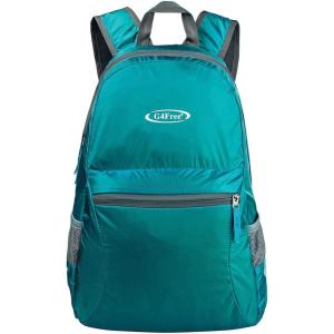 imageG4Free 20L Lightweight Packable Backpack Travel Hiking Daypack Foldable Backpack for Men WomenAteal