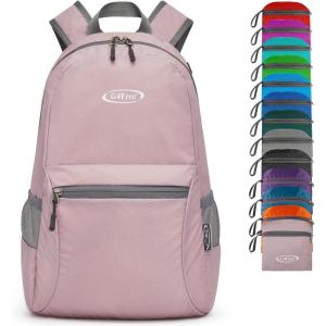 imageG4Free 20L Lightweight Packable Backpack Travel Hiking Daypack Foldable Backpack for Men WomenPink