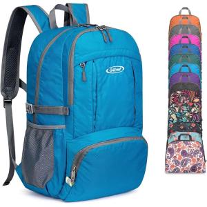 imageG4Free 40L Lightweight Packable Hiking Backpack Waterproof Travel DaypackBlue