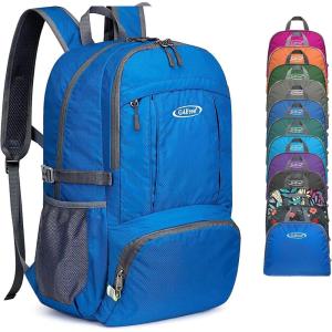 imageG4Free 40L Lightweight Packable Hiking Backpack Waterproof Travel DaypackNavy Blue