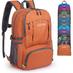 imageG4Free 40L Lightweight Packable Hiking Backpack Waterproof Travel DaypackOrange
