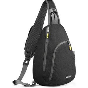 imageG4Free RFID Sling Bag Crossbody Backpack Casual Chest Shoulder Daypack Gym Bag for Hiking Travel 7LBlue LeafBlack New