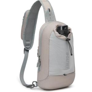 imageG4Free Sling Bag RFID Blocking Lightweight Crossbody Backpack Chest Shoulder Bag for Travel Sports Running HikingGrey