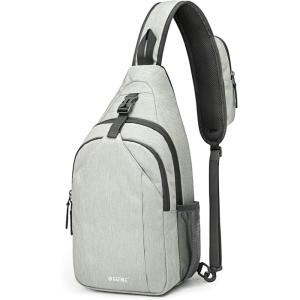 imageG4Free Sling Bag RFID Blocking Sling Backpack Crossbody Chest Bag Daypack for Hiking TravelBlackGainsboro