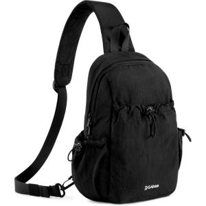 imageG4Free Sling Bag for Women Casual Crossbody Handbag Fashionable Shoulder Backpack Lightweight Chest BagBlack