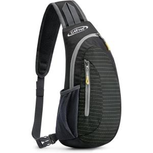 imageG4Free Sling Bags Men and Women Shoulder Backpack Small Crossbody Chest Sling Backpack BlackBlack
