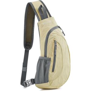 imageG4Free Sling Bags Men and Women Shoulder Backpack Small Crossbody Chest Sling Backpack BlackCreamy Yellow