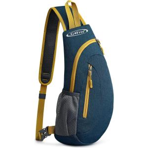 imageG4Free Sling Bags Men and Women Shoulder Backpack Small Crossbody Chest Sling Backpack BlackDark Blue