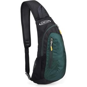 imageG4Free Sling Bags Men and Women Shoulder Backpack Small Crossbody Chest Sling Backpack BlackDark Green