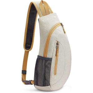 imageG4Free Sling Bags Men and Women Shoulder Backpack Small Crossbody Chest Sling Backpack BlackEcru