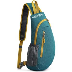 imageG4Free Sling Bags Men and Women Shoulder Backpack Small Crossbody Chest Sling Backpack BlackPeacock Blue