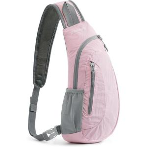 imageG4Free Sling Bags Men and Women Shoulder Backpack Small Crossbody Chest Sling Backpack BlackPink